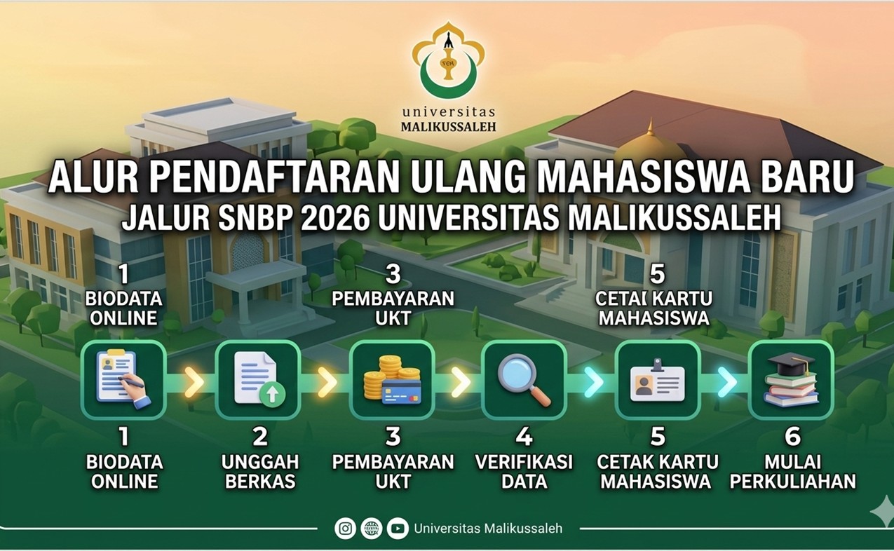 Alur Pendaftaran Ulang Mahasiswa Baru SNBP 2026 Universitas Malikussaleh